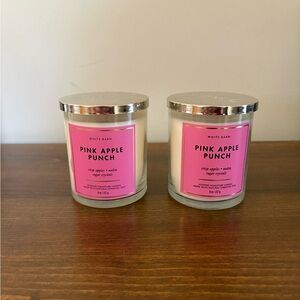 Bath & Body Works Pink Apple Punch Candle lot of 2 NIB